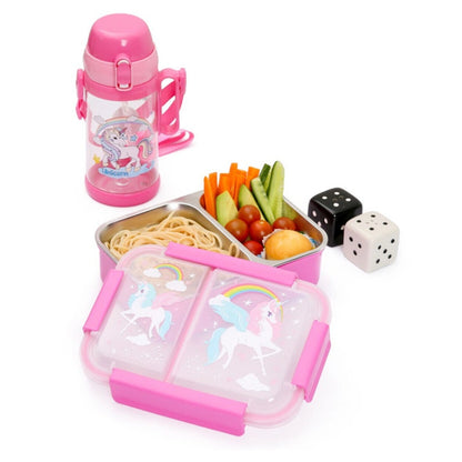 Eazy Kids Steel Bento Insulated Lunch Box (Pink)