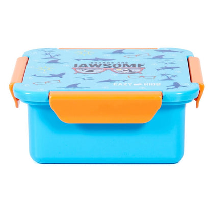 Eazy Kids Jawsome Shark Snack/Lunch Box (Blue)