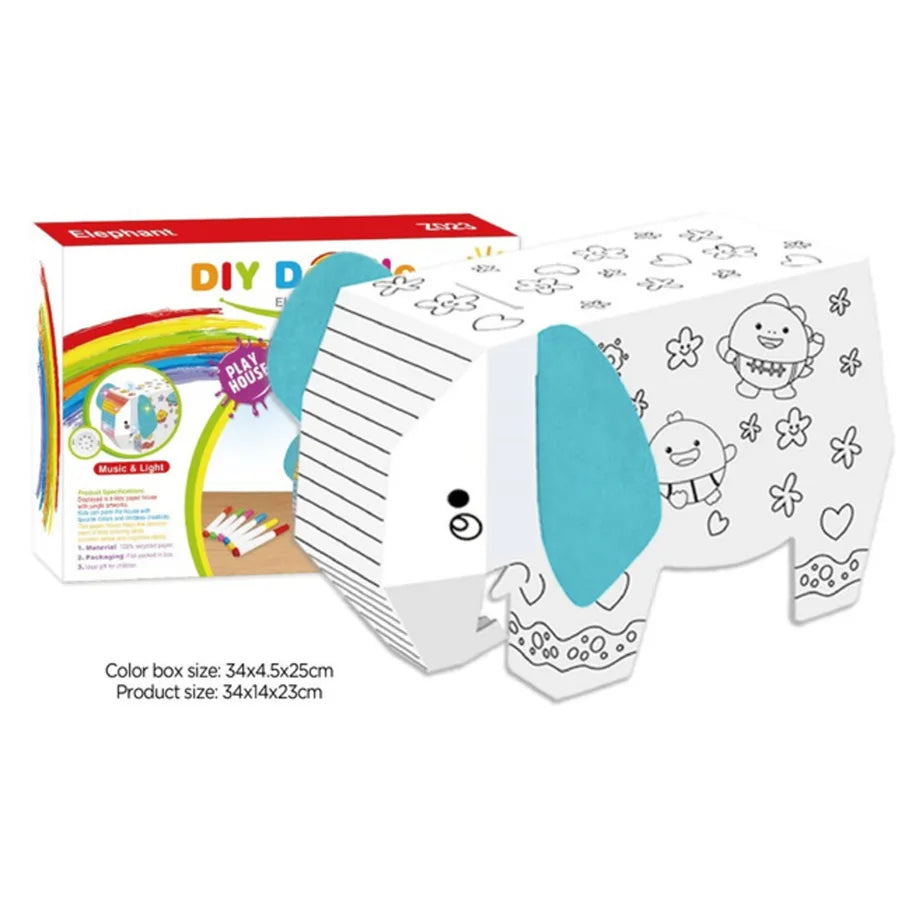 Eazy Kids DIY Doodle Coloring Elephant