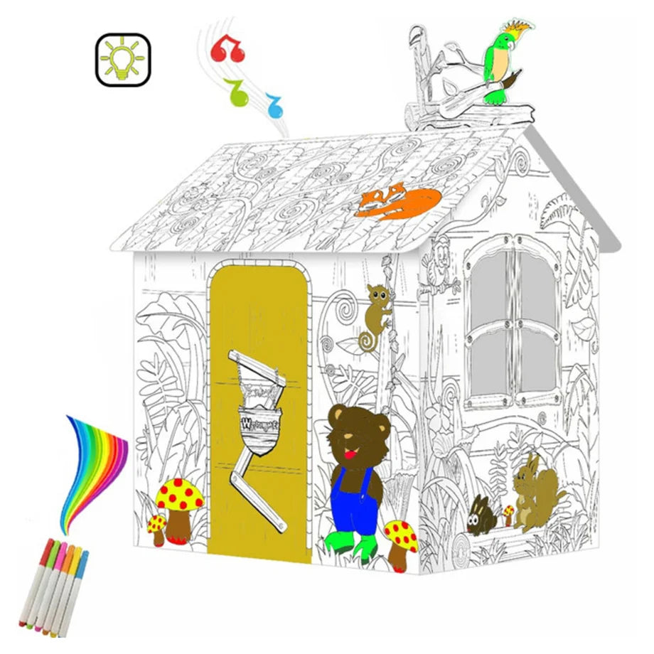 Eazy Kids DIY Doodle Painting Jungle House