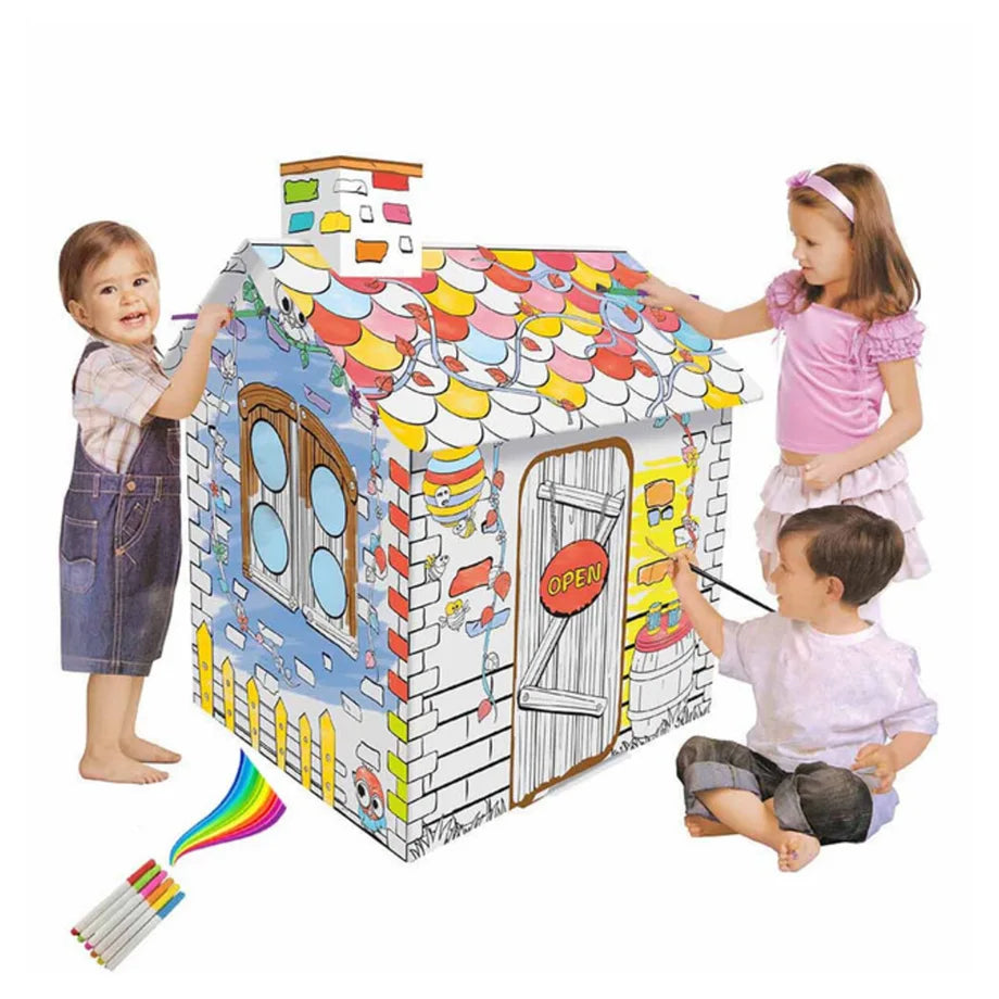 Eazy Kids Doodle Painting Rattan House