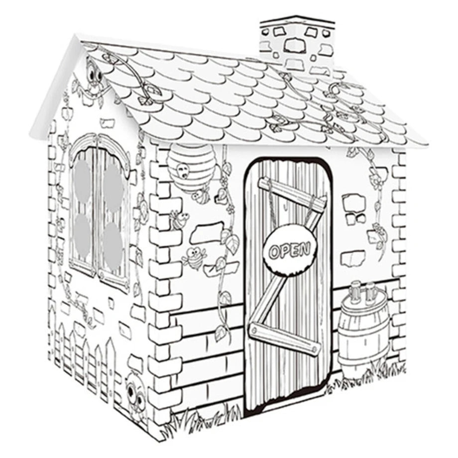 Eazy Kids Doodle Painting Rattan House