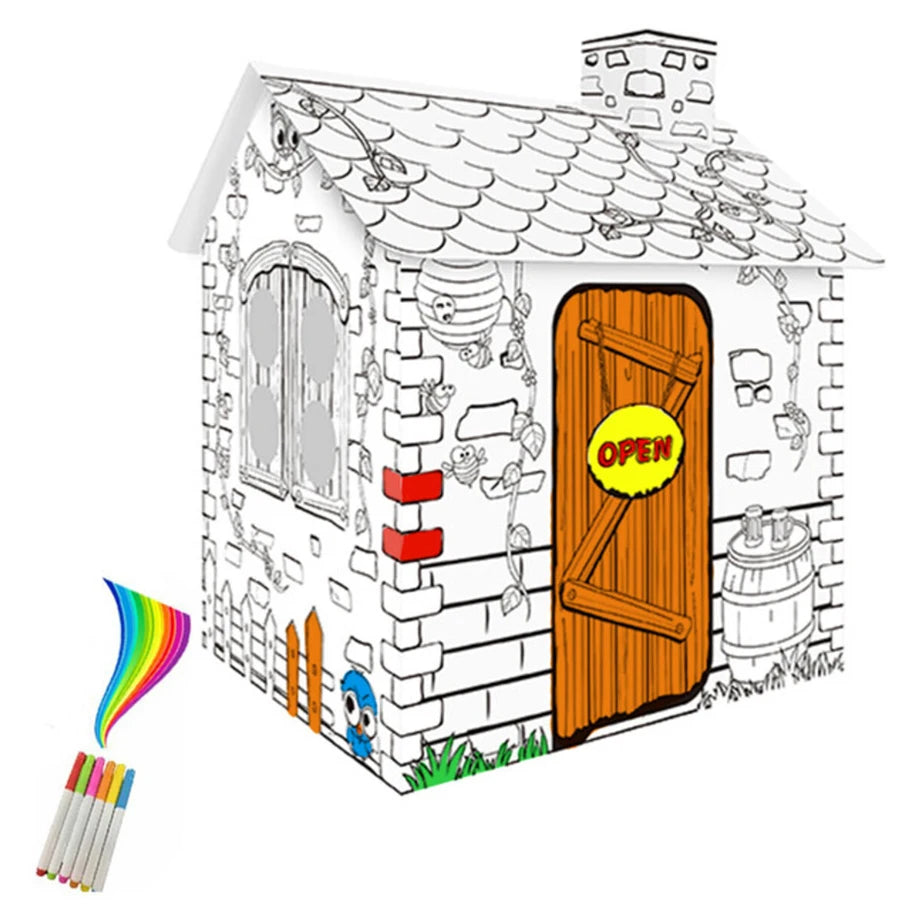 Eazy Kids Doodle Painting Rattan House