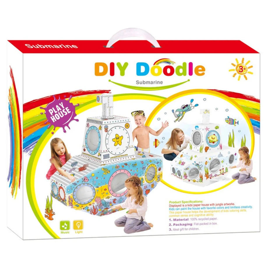 Eazy Kids DIY Doodle Coloring Submarine