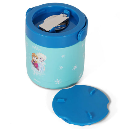 Eazy Kids Disney Frozen Princess Elsa Stainless Steel Insulated Food Jar 350ml (Blue)