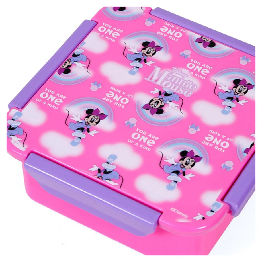 Disney Minnie Mouse Snack/Lunch Box (Pink) (650ml)
