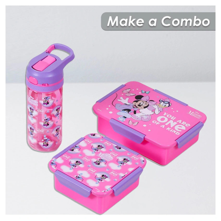 Disney Minnie Mouse Snack/Lunch Box (Pink) (650ml)