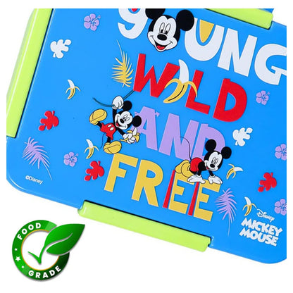 Disney Mickey & Friends 1/2/3/4 Compartment Convertible Bento Lunch Box (Blue)