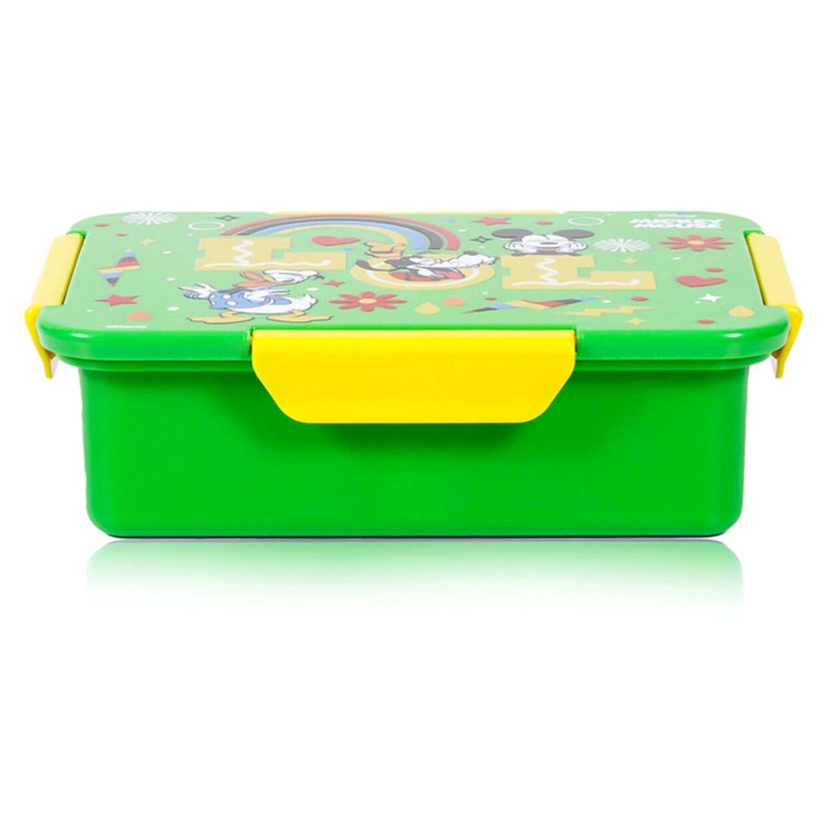 Disney LOL Mickey Mouse 1/2/3/4 Compartment Convertible Bento Lunch Box (Green)