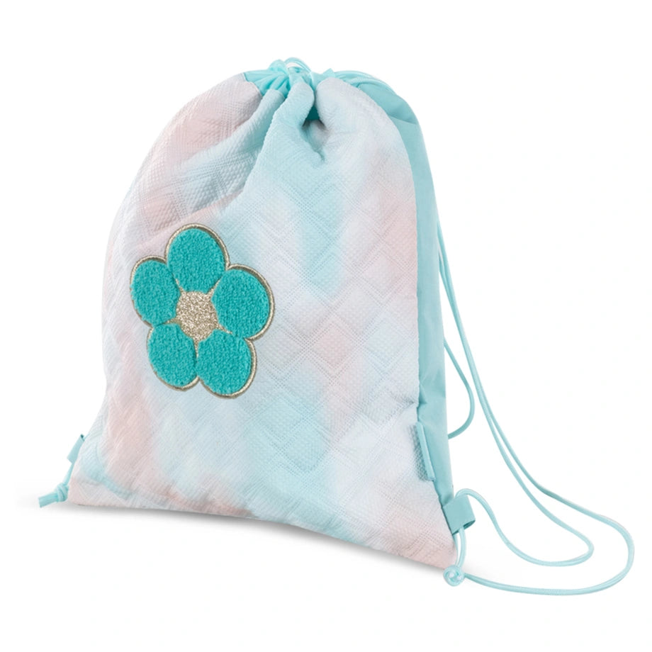 Eazy Kids Drawstring Bag (Daisy Flower Green)