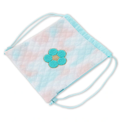 Eazy Kids Drawstring Bag (Daisy Flower Green)
