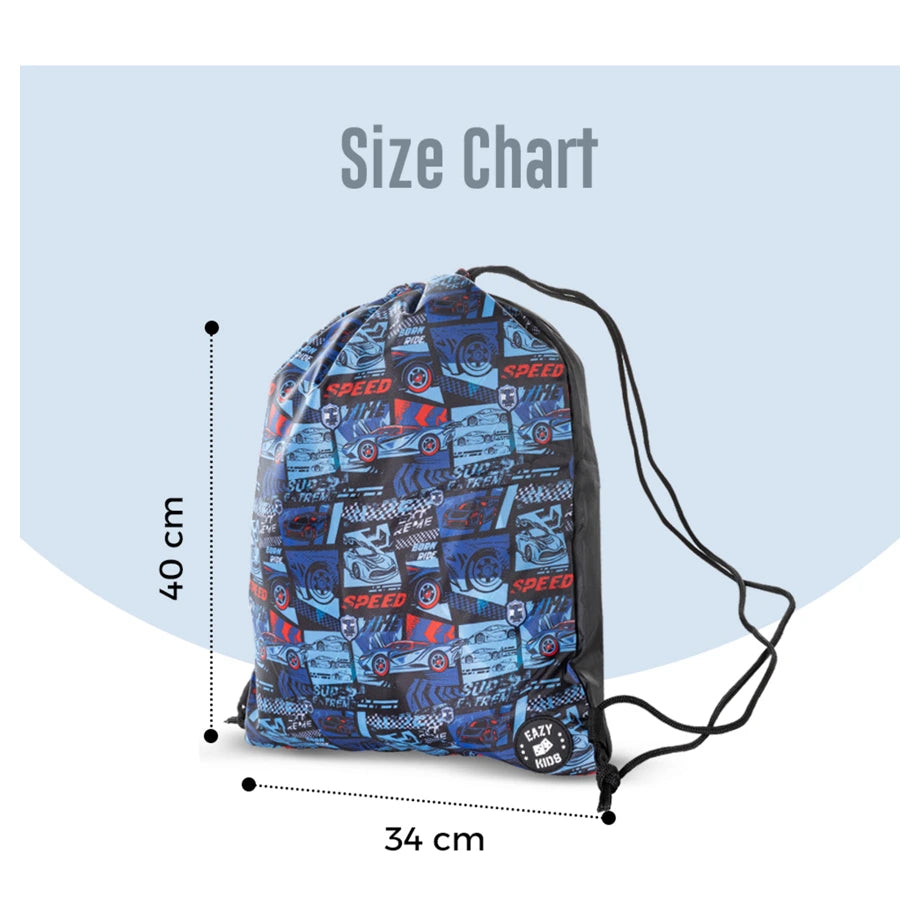 Eazy Kids Drawstring Bag (Drift Racing)