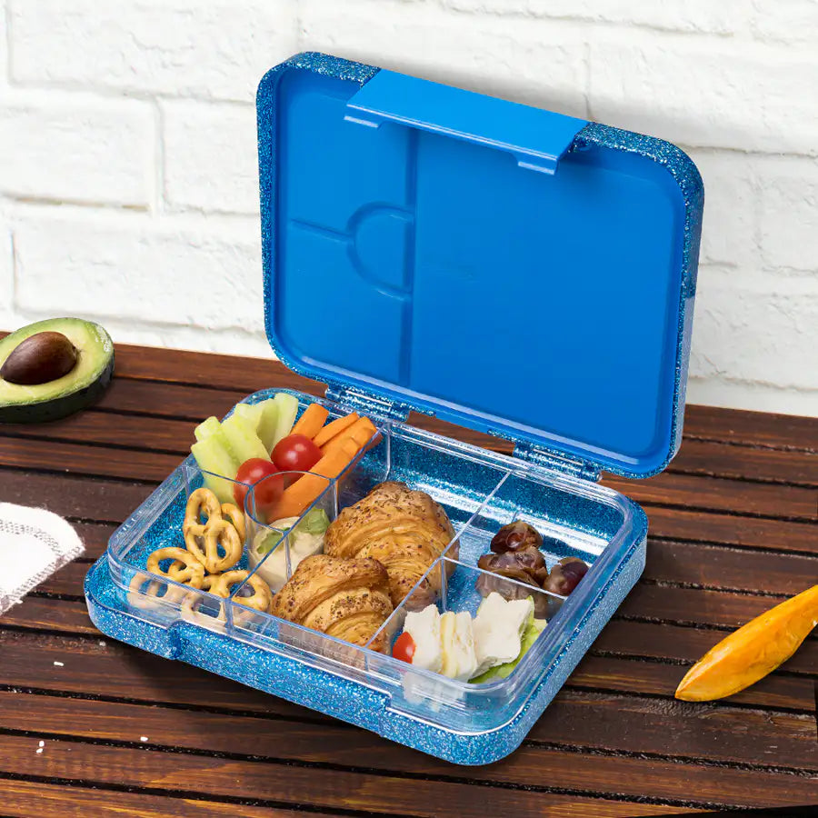 Eazy Kids 6 & 4 Convertible Bento Lunch Box (Blue)