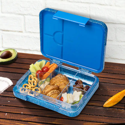 Eazy Kids 6 & 4 Convertible Bento Lunch Box (Blue)