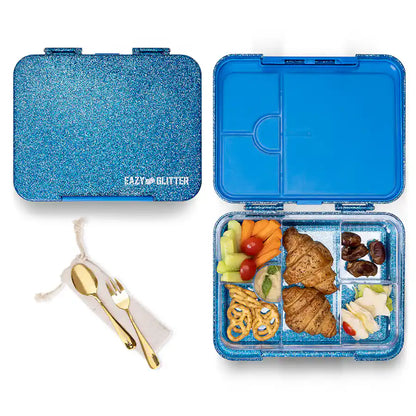 Eazy Kids 6 & 4 Convertible Bento Lunch Box (Blue)