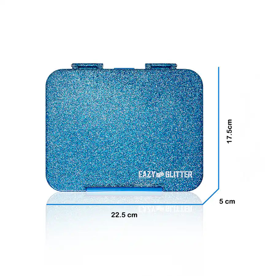 Eazy Kids 6 & 4 Convertible Bento Lunch Box (Blue)