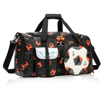 Eazy Kids Duffle Bag Football 30L (Black)