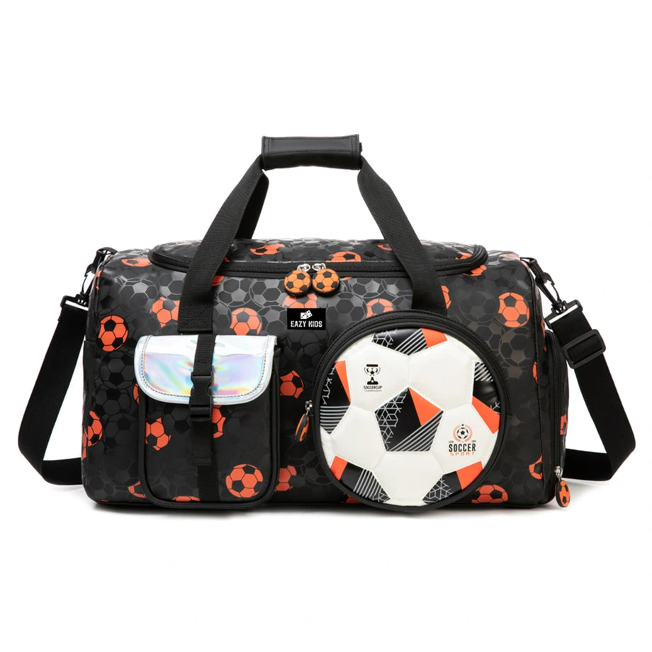 Eazy Kids Duffle Bag Football 30L (Black)