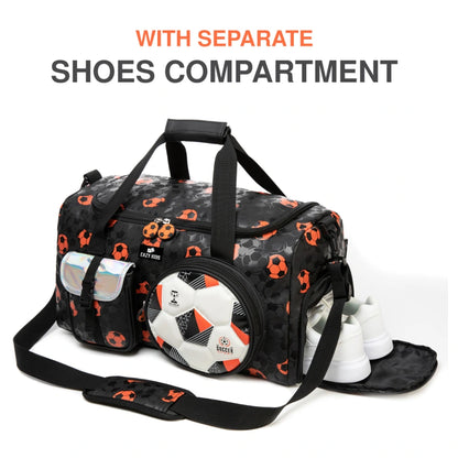 Eazy Kids Duffle Bag Football 30L (Black)
