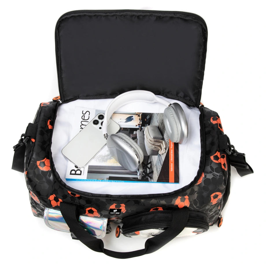 Eazy Kids Duffle Bag Football 30L (Black)