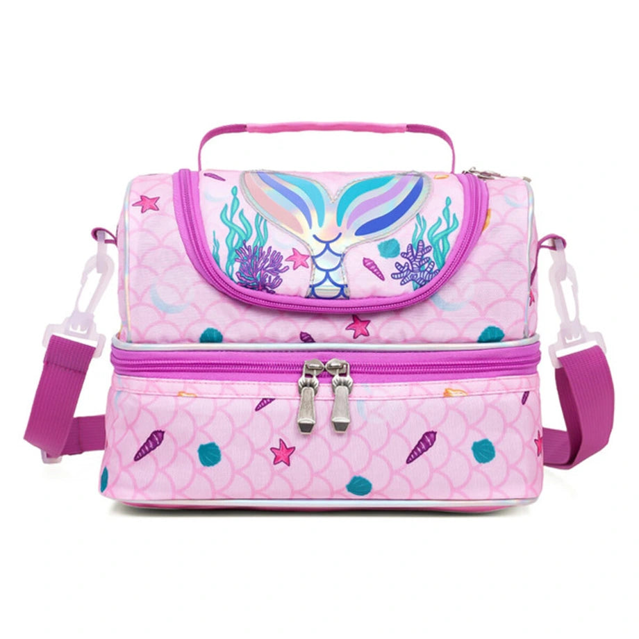 Eazy Kids Dual Compartment Lunch Bag Mermaid (Purple)