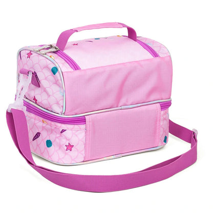 Eazy Kids Dual Compartment Lunch Bag Mermaid (Purple)