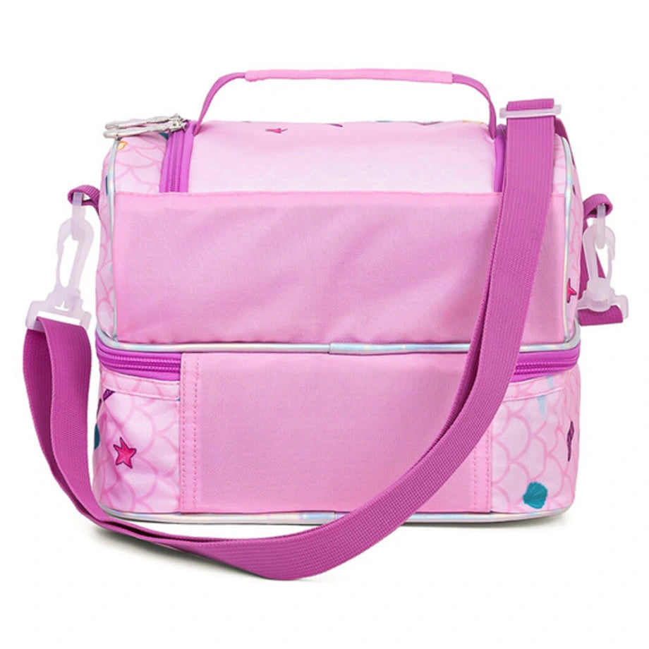 Eazy Kids Dual Compartment Lunch Bag Mermaid (Purple)