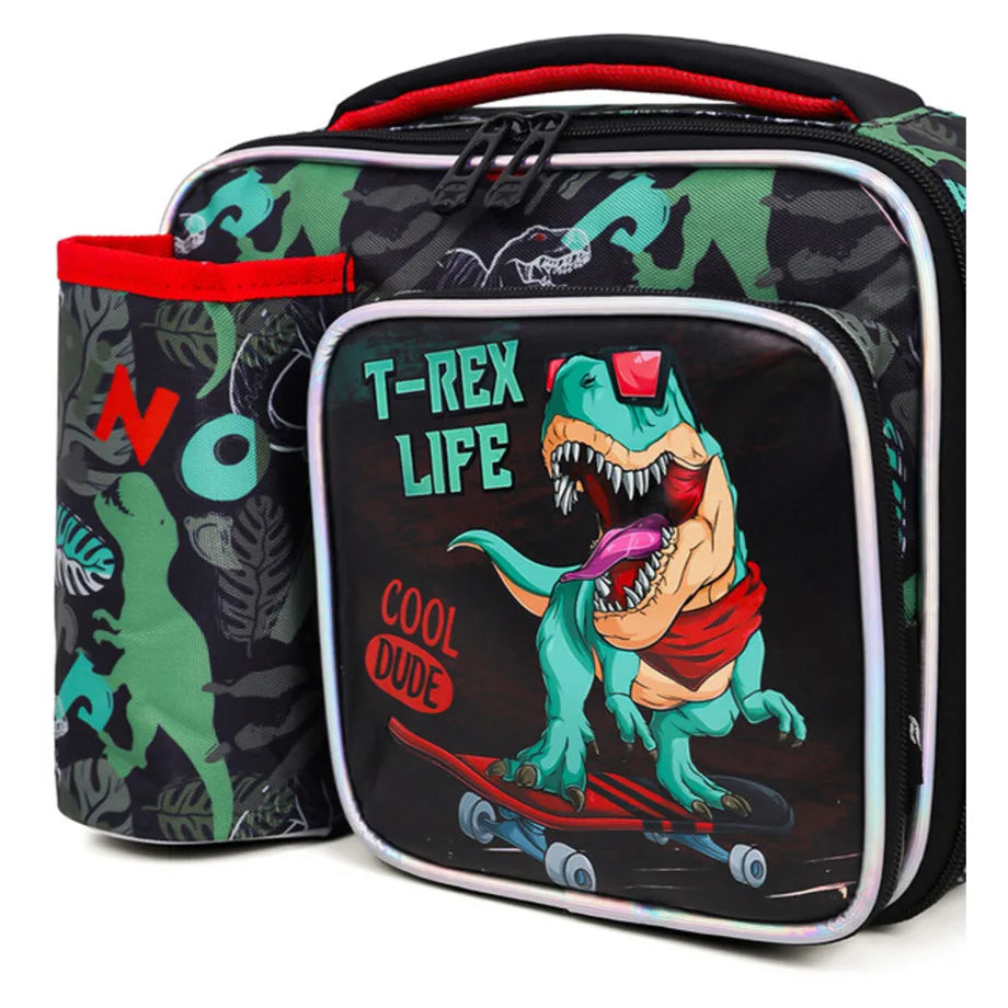 Eazy Kids Bottle/Lunch Bag Dinosaur (Green)