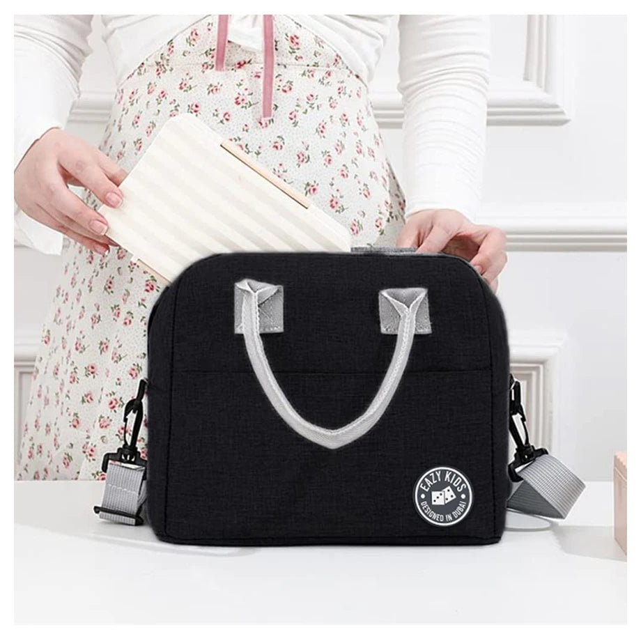 Eazy Kids Insulated Lunch Bag (Black)