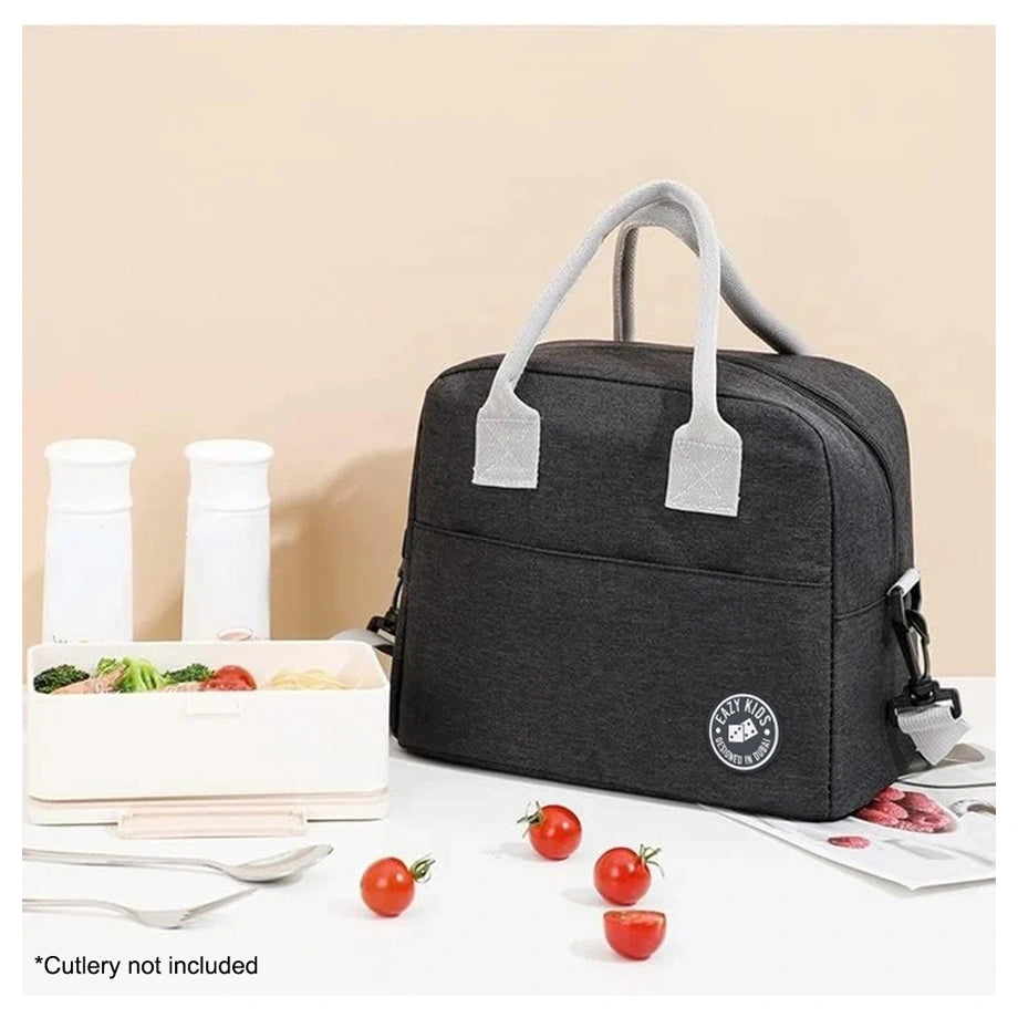 Eazy Kids Insulated Lunch Bag (Black)