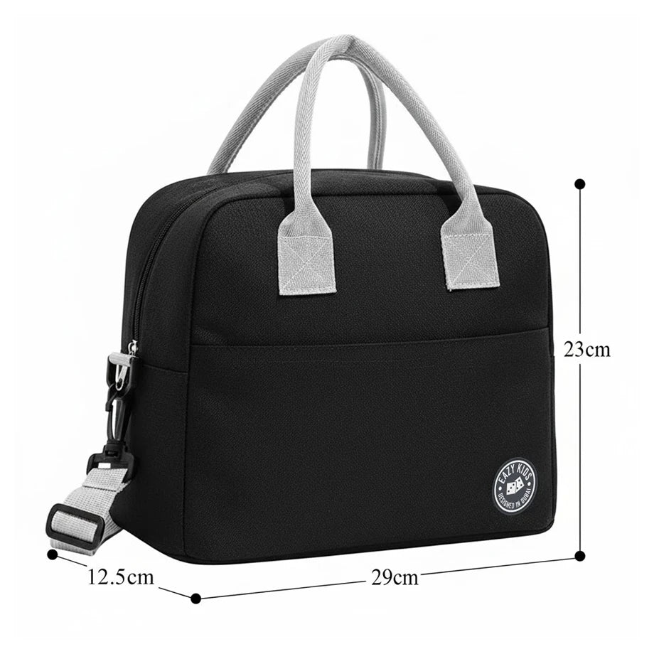 Eazy Kids Insulated Lunch Bag (Black)