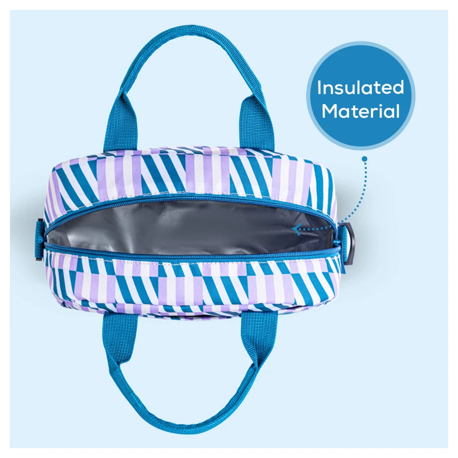 Eazy Kids Stripes Lunch Bag (Blue)