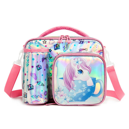 Eazy Kids Bottle/Lunch Bag (Unicorn Chrome Pink)