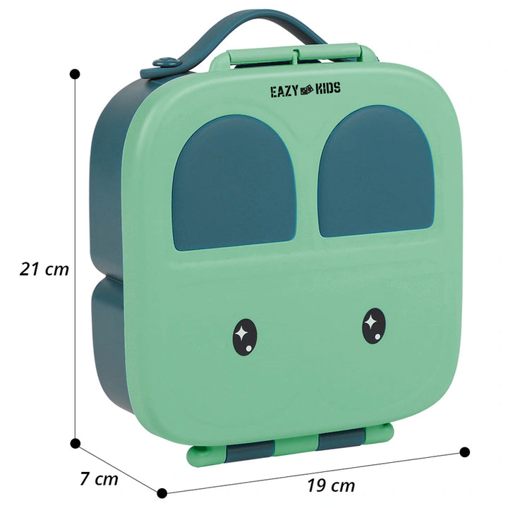 Eazy Kids Bento Lunch Box w/t Handle (Green)