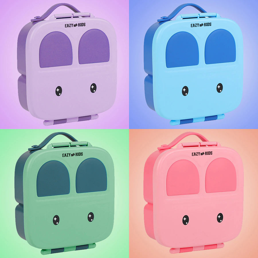 صندوق غداء بينتو من إيزي كيدز بمقبض (أرجواني) صندوق غداء بينتو من إيزي كيدز بمقبض (أرجواني)