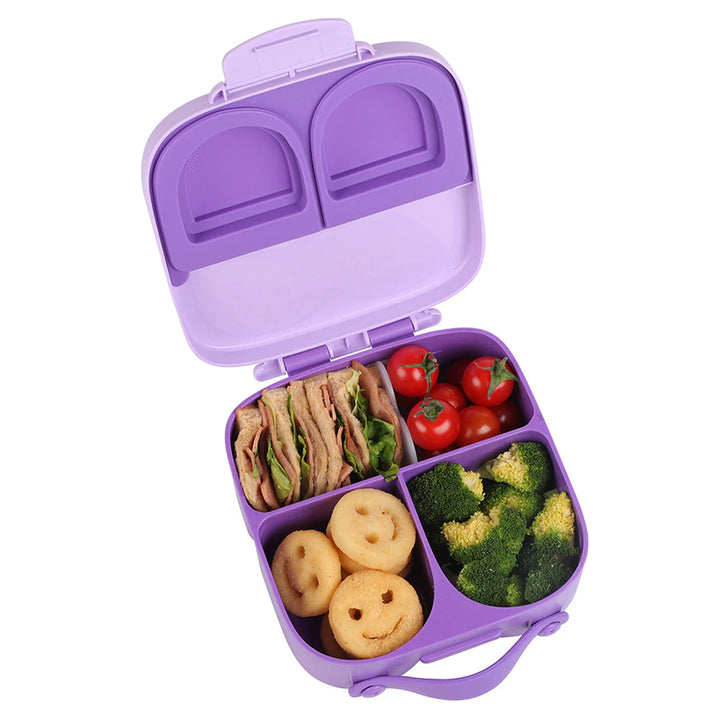 Eazy Kids Bento Lunch Box w/t Handle (Purple)