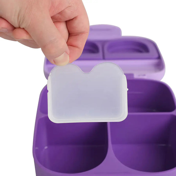 Eazy Kids Bento Lunch Box w/t Handle (Purple)