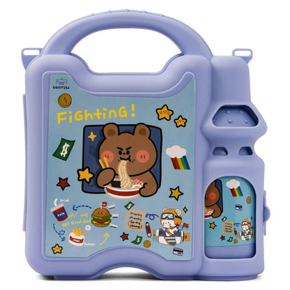 Eazy Kids Lunch Box wt Bottle (Blue)