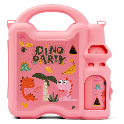 Eazy Kids Lunch Box wt Bottle (Pink)