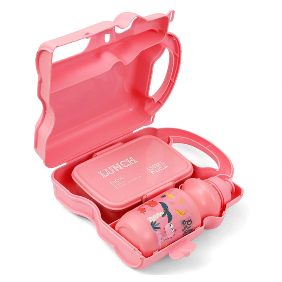 Eazy Kids Lunch Box wt Bottle (Pink)