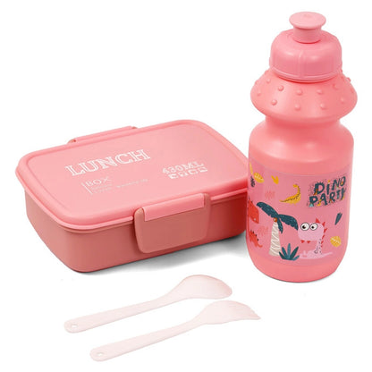Eazy Kids Lunch Box wt Bottle (Pink)
