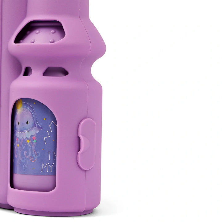 Eazy Kids Lunch Box With Bottle (Purple)