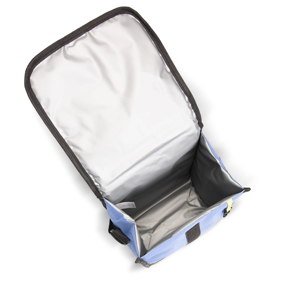 Eazy Kids Lunch Bag Insulated, Foldable & Stylish (Blue & Olive)