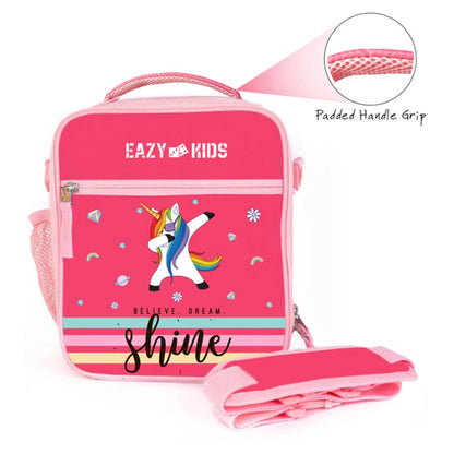 Eazy Kids Bento Lunch Bag Unicorn (Pink)
