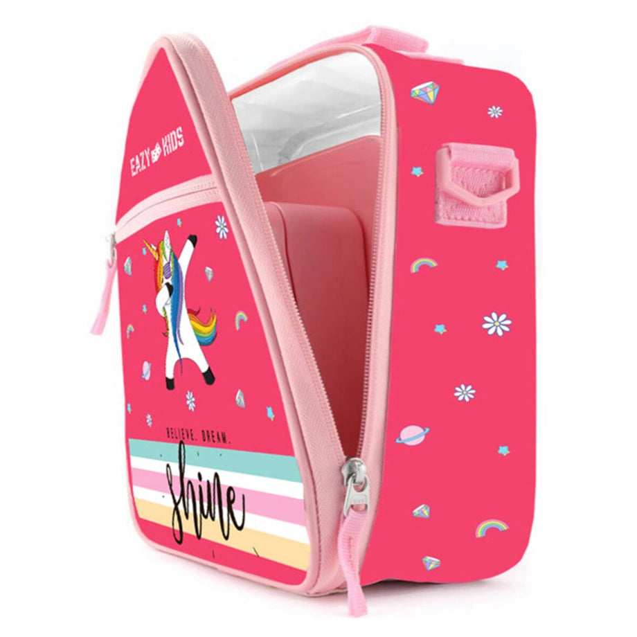 Eazy Kids Bento Lunch Bag Unicorn (Pink)