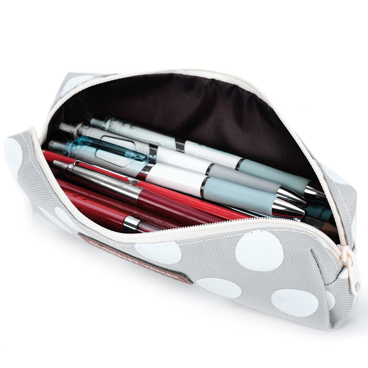 Eazy Kids Pencil Pouch Polka (White)