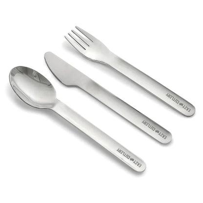 Eazy Kids Cutlery Set Stainless Steel Spoon, Fork & Knife with Silicone Case (Pink)
