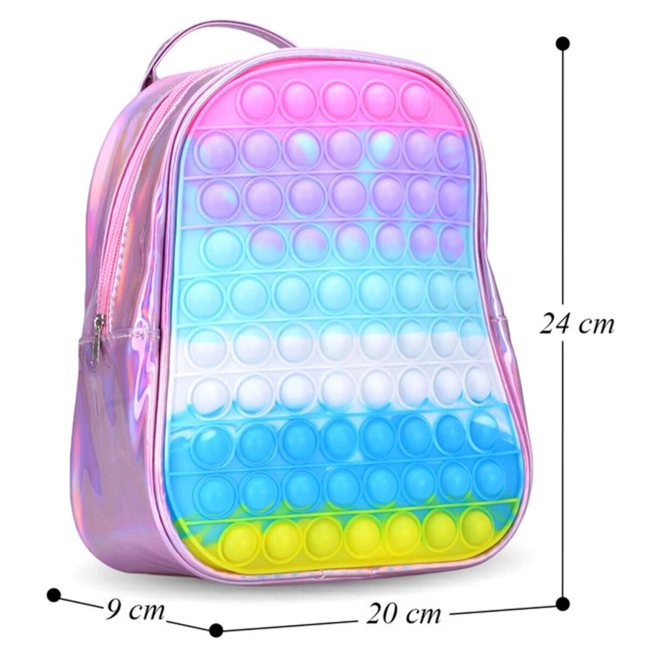 Eazy Kids Unicorn Pop it Bag (Pink)