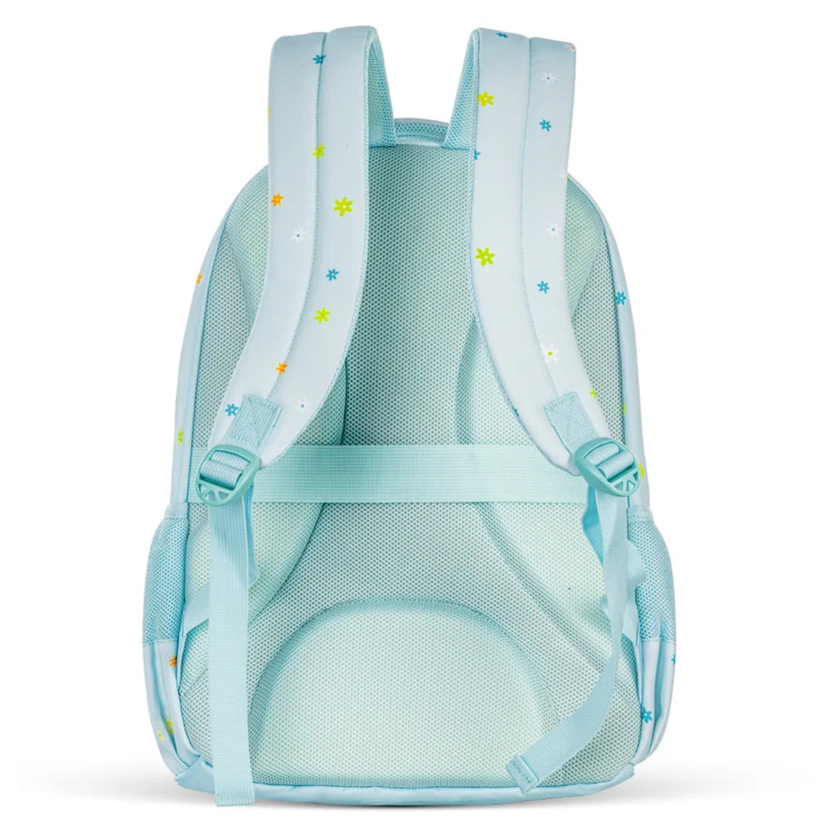 Eazy Kids 17" School Bag Set of 3 w/Lunch Bag and Pencil Pouch (Little Daisy Green)