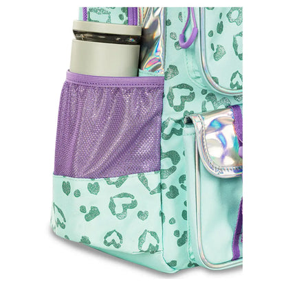 Eazy Kids 17" School Bag Set of 3 w/Lunch Bag and Pencil Pouch (Love Green)